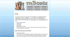 Desktop Screenshot of m3cats.com