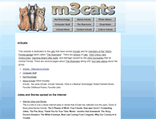 Tablet Screenshot of m3cats.com